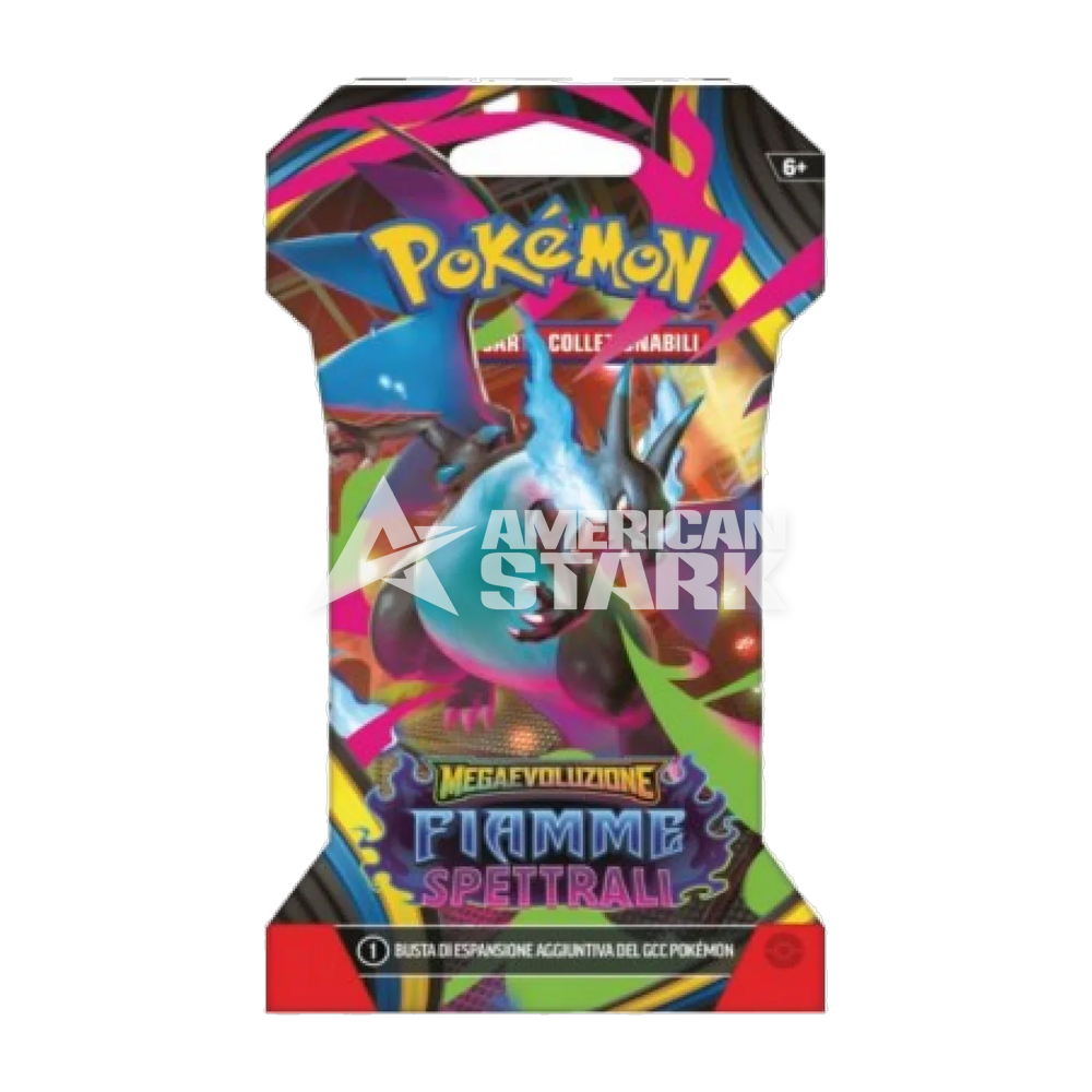 Busta Pokémon Megaevoluzione Fiamme Spettrali Paper Sleeve – 10 Carte (IT)