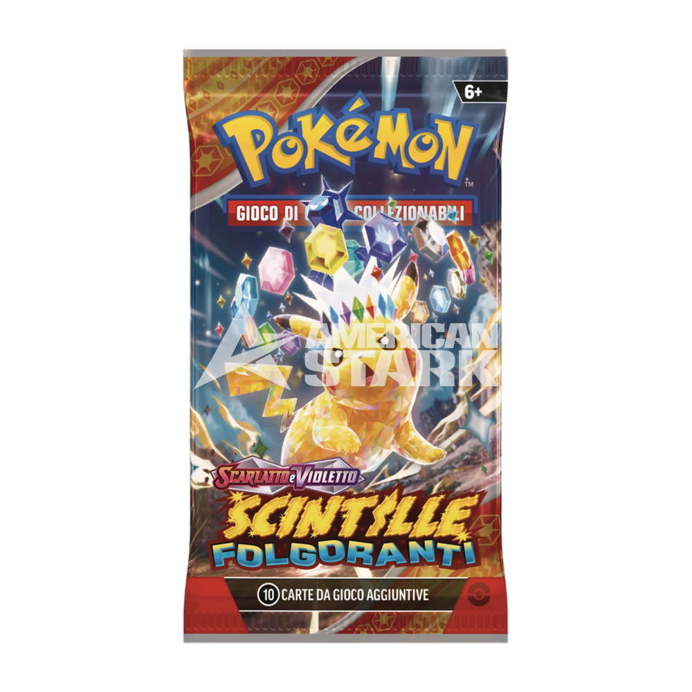 Busta Pokémon Scarlatto e Violetto Scintille Folgoranti – 10 Carte (IT)