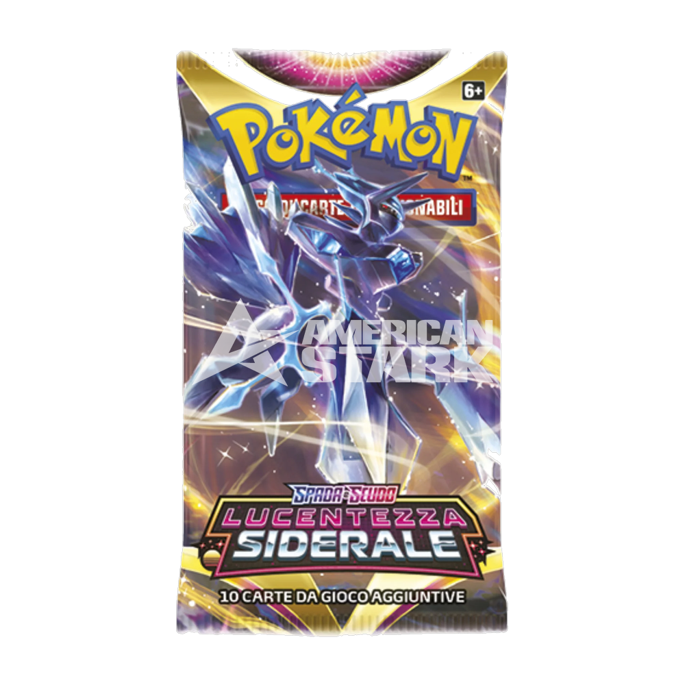 Busta Pokémon Spada e Scudo Lucentezza Siderale – 10 Carte (IT)