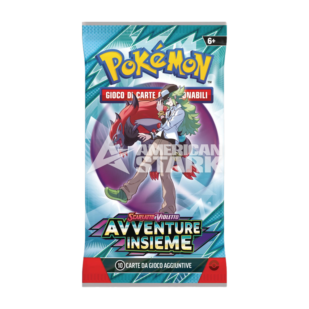 Busta Pokémon Scarlatto e Violetto Avventure Insieme – 10 Carte (IT)