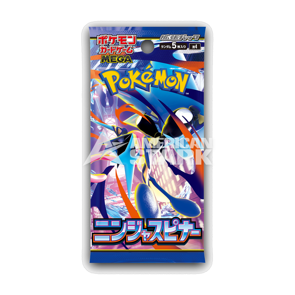 Busta Pokémon MEGA Ninja Spinner – 5 Carte (JP)
