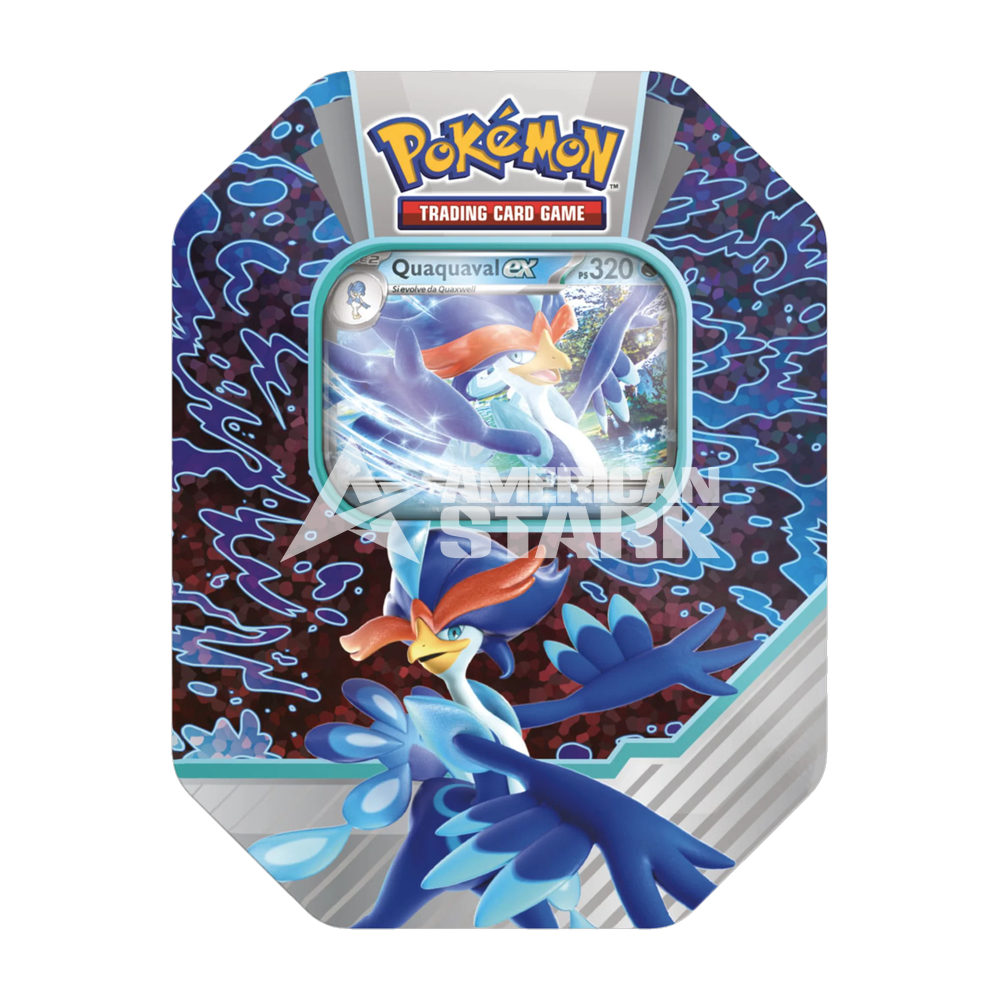 Tin Pokémon Partner di Paldea Quaquaval-ex – 5 Buste (IT)