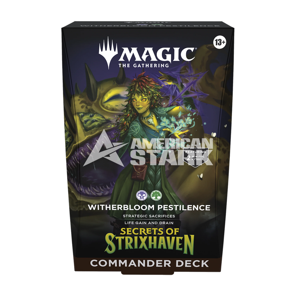 Commander Deck Magic Secrets of Strixhaven – Witherbloom Pestilence (EN)