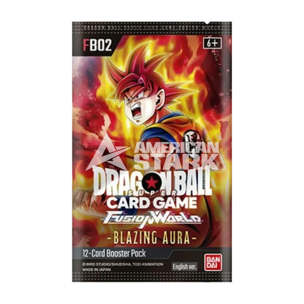 Busta Dragon Ball Super Fusion World FB02 Blazing Aura – 12 Carte (EN)