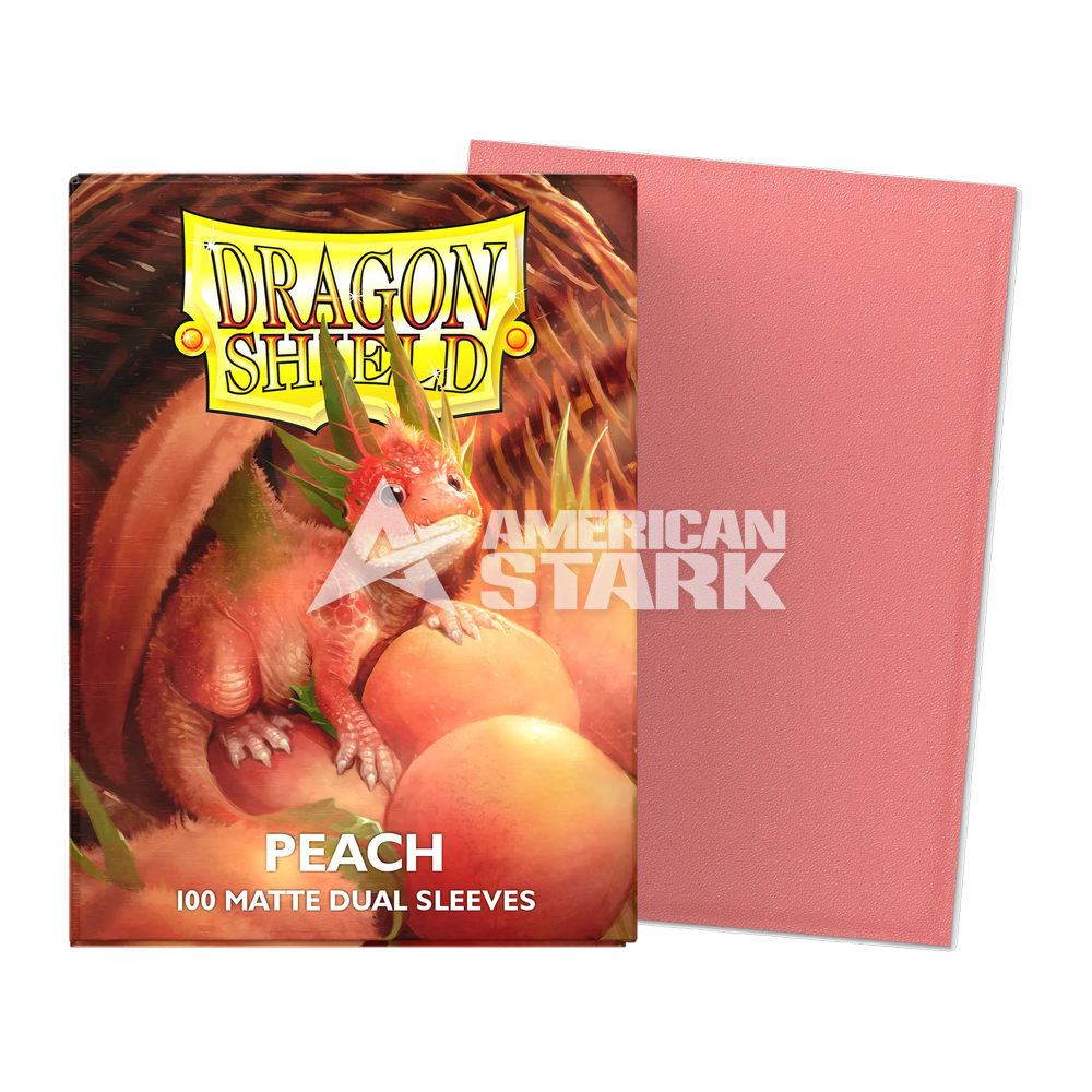 Dragon Shield Matte Dual Peach – 100 Bustine Standard