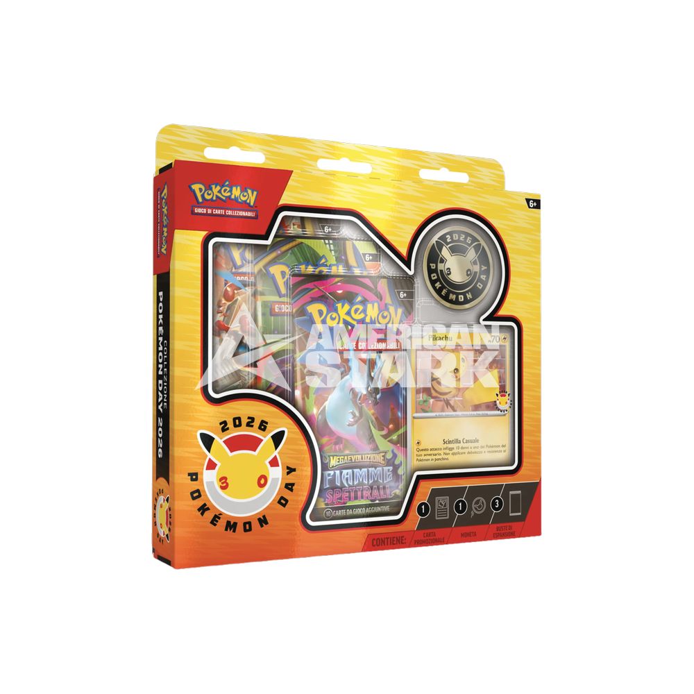 Collezione Pokémon Day 2026 – Promo Pikachu e 3 Buste (IT)